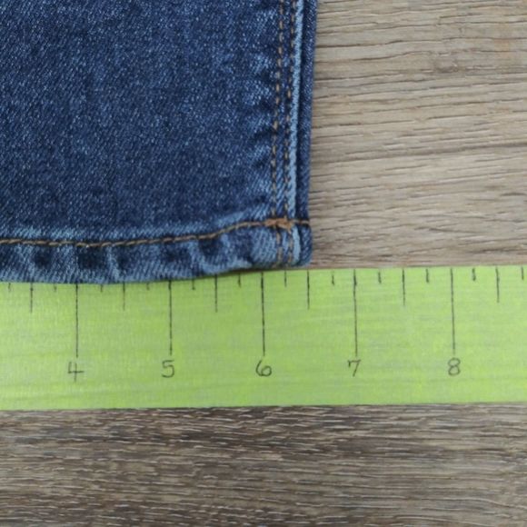 No Boundaries Jeans Womens Juniors Size 15 Blue High Rise Tapered Style Leg - Picture 8 of 11